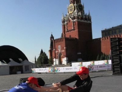 Мас-рестлинг на Красной площади