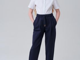 Брюки трикотажные для девочек