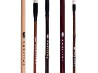 Кисть для каллиграфии из козы, ворс мягкий, диам -11 мм, CALLIGRA 006, ручка деревянная