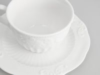 Чайная пара Emboss White