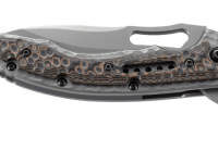 Складной нож CRKT Fossil™ Compact WITH VEFF SERRATIONS™, сталь 8Cr13MoV, рукоять нержавеющая сталь, накладки G-10