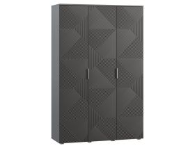 Распашной шкаф Шелтон 3-137x240 Графитовый