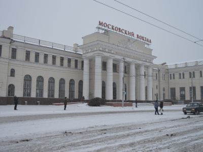 Курский (теперь Московский) вокзал, где в сентябре 1919 г. выступал М.И.Калинин на митинге перед железнодорожниками и красноармейцами
