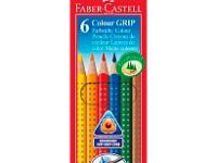 Набор карандашей акварельных Faber-castell "Colour Grip" 6 цв в картоне