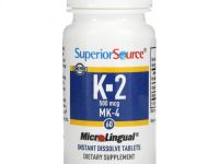 Superior Source, витамин K2, 500 мкг, 60 быстрорастворимых таблеток MicroLingual