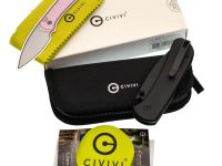 Складной нож Civivi Qubit, сталь 14C28N, рукоять алюминий, черный