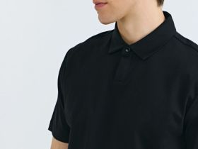 Поло из мерсеризованного хлопка, Черный
