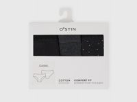 Классические трусы, 3 шт., Черный