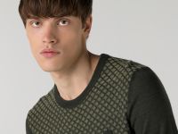Мужской свитер Lacoste стандартного кроя с круглым вырезом