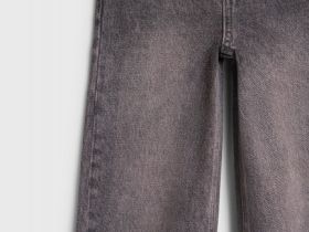 Широкие джинсы Wide Leg для девочек, Серый