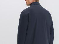 Утеплённая куртка с воротником-стойкой, Синий