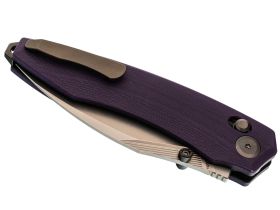 Складной нож Tuotown Wiz, сталь T10S, рукоять Purple G10