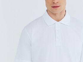 Поло из хлопка, Белый