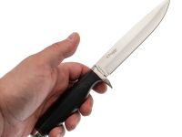 Походный нож Хорь-2 Витязь, сталь 65х13, рукоять дерево/сталь