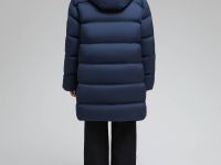 Стеганый пуховик с натуральным пухом