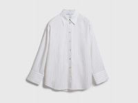 Свободная блузка из лиоцелла, Белый