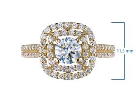 Классическое кольцо из желтого золота э0312кц03180300_white