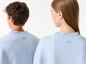 Хлопковый свитшот Lacoste унисекс оверсайз