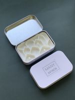 Палетка для красок "Домики" 9х6 см, цвет белый, пластик белый
