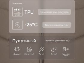 Длинный пуховик с натуральным пухом