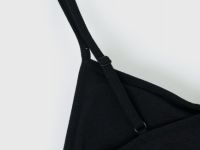 Базовый топ из полиамида, Черный