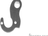 Держатель заднего переключателя &quot;петух&quot; Meta №168 фрезерованный (серебристый)