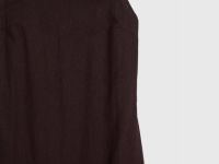 Платье А-силуэта из смесового льна, Коричневый