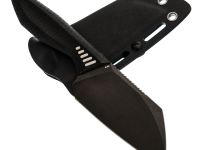 Фиксированный нож Morpheus Tezis, сталь VG-10, рукоять ТПЭ, черный