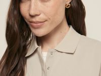 Поло приталенного силуэта с вышивкой