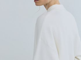 Джемпер с воротником поло на молнии, Бежевый