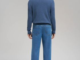 Джемпер прямого кроя из хлопка