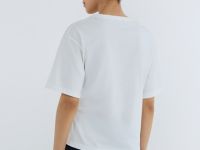 Футболка с декоративным узлом, Белый