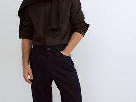 Свободные джинсы Bow, Синий