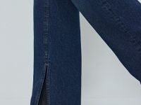 Прямые джинсы с высокой посадкой, Синий