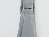 Водолазка из шерсти в рубчик, Серый