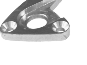 Держатель заднего переключателя "петух" Meta №250 фрезерованный (серебристый)