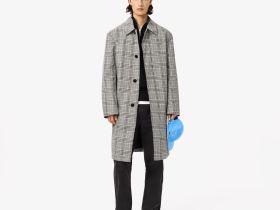 Мужской шерстяной свитер Lacoste на молнии с высоким воротом