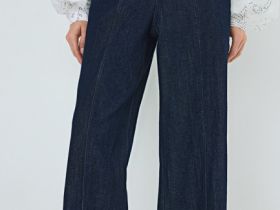 Широкие джинсы O'STIN x Яндекс Книги, Синий