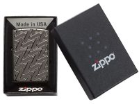 Зажигалка ZIPPO 49173 Armor с покрытием High Polish Black Ice, латунь/сталь, чёрная, глянцевая, 36x12x56 мм