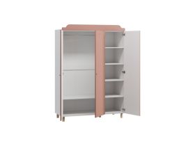 Распашной шкаф Велди 3-135x192 Розовый