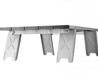 2401 MINI ALUNIUM TABLE S стол скл. алюм (серебристый)