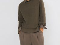 Джемпер из хлопка, Коричневый