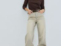 Лонгслив с пуговицами, Коричневый