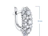Серьги из белого золота э4712сг10170900