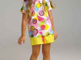 Комплект для девочки: футболка, шорты