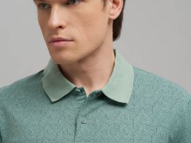 Поло прямого кроя из джерси