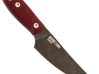 Нож Barmaley Knives Буратино, сталь AUS-10Co, рукоять Микарта, красный