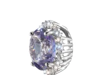 Подвеска из белого золота с танзанитом э4760пд03210411