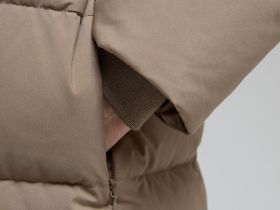 Длинный пуховик с натуральным пухом