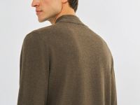 Базовый джемпер с воротником-стойкой, Коричневый